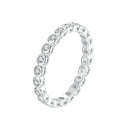 925 Sterling Silver 2mm Moissanite Ring Size 7 for Women-1