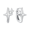 925 Sterling Silver Earrings with White Gold Plating, Size 1.2*0.9cm for Women-4