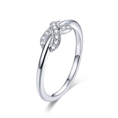 925 Sterling Silver Plated Platinum Size 6.0 Pavé Setting CZ Ring