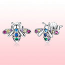 925 Sterling Silver Pavé Setting CZ Earrings for Women-6