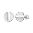 925 Sterling Silver + White Gold Plated Earrings-2