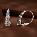 S925 Sterling Silver 0.50 Carat Moissanite Earrings for Women-5