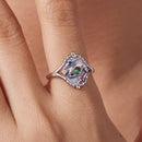 925 Sterling Silver Pendant 1.5*1.2 cm with Enamel and CZ for Women-5