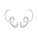925 Sterling Silver CZ Pavé Earrings for Women-2