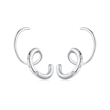 925 Sterling Silver CZ Pavé Earrings for Women - 0