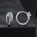 925 Sterling Silver 0.40 Carat Moissanite Earrings for Women-4