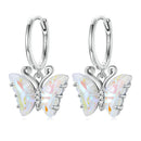925 Sterling Silver Earrings with Resin, 23x13mm, Plated Platinum for Women-2