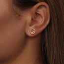 925 Sterling Silver Earrings with CZ in White Gold Plated for Women-7