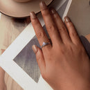 925 Sterling Silver 1.9mm Pavé Setting White Gold Plated Ring-5