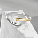 925 Sterling Silver & Plated Gold & Plated White Gold Rings-3