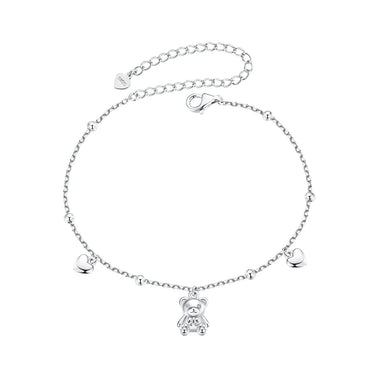 925 Sterling Silver Bracelet with Pavé Setting CZ, 150+60mm Length for Women