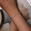 925 Sterling Silver Plated Platinum 150mm+60mm Bracelet for Women-5