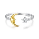 925 Sterling Silver & Gold Plated Pavé Set CZ Ring for Women-1