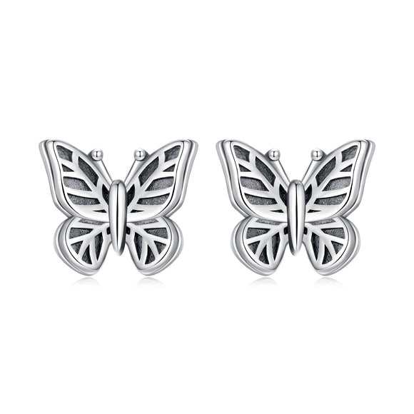 925 Sterling Silver Oxidized Silver Earrings for Women