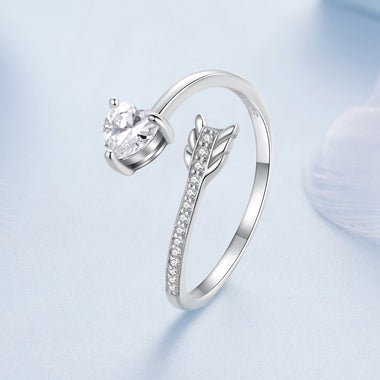 925 Sterling Silver Oxidized Pavé Setting CZ Ring - 0