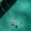 S925 Sterling Silver Adjustable Necklace with CZ Pendant for Women-5