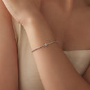 925 Sterling Silver Moissanite Bracelet 15+6cm with White Gold Plating for Women-4