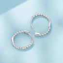 925 Sterling Silver Plated White Gold Earrings Size 1.4x0.2cm for Women-4
