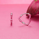 S925 Sterling Silver Enamel Platinum Plated Earrings 13*2mm for Women-3