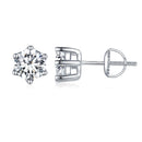 925 Sterling Silver Pavé Set CZ Earrings for Women - 0.5x0.5 cm-3