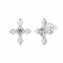925 Sterling Silver 0.30 Carat Genuine Moissanite Earrings for Women-1