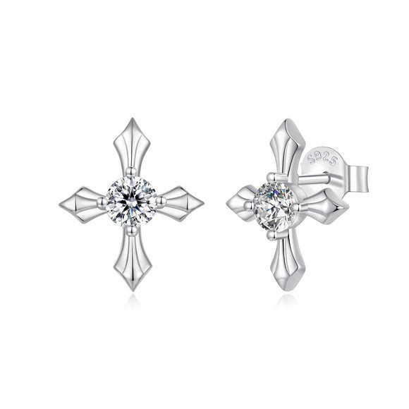 925 Sterling Silver 0.30 Carat Genuine Moissanite Earrings for Women