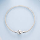 925 Sterling Silver CZ Pavé Setting Bracelet, Size 17.0 for Women-4