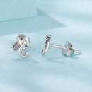 925 Sterling Silver Oxidized Silver 0.7cm Earrings-4