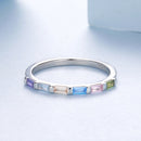 925 Sterling Silver CZ Pavé Setting Ring Size 6 for Women-3
