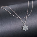 925 Sterling Silver 0.06 Carat & 0.20 Carat Moissanite Necklace with White Gold Plating for Women-3