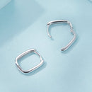 925 Sterling Silver Earrings 10*2mm with White Gold Plating for Women-5
