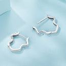925 Sterling Silver & Oxidized Silver Earrings for Women-5