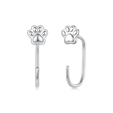 925 Sterling Silver Plated White Gold Earrings for Women - 0