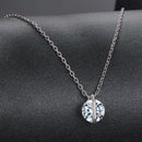 925 Sterling Silver 0.65 Carat Genuine Moissanite Necklace for Women-2