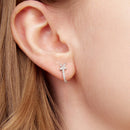 925 Sterling Silver White Gold Plated CZ Earrings for Women-6
