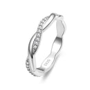 925 Sterling Silver Pavé Setting CZ Ring-1