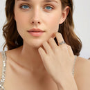925 Sterling Silver Oxidized Leaf Ring for Women-6