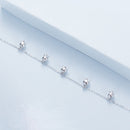 925 Sterling Silver Plated White Gold 12x41mm Pendant Bracelet-5