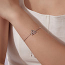925 Sterling Silver White Gold Plated Bracelet with Length 15+6cm for Women-6