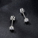 925 Sterling Silver 0.5 Carat Moissanite Earrings for Women-6