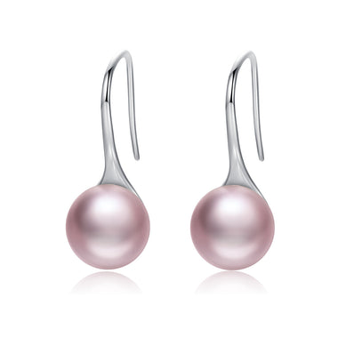 925 Sterling Silver Oxidized Pearl Earrings for Women