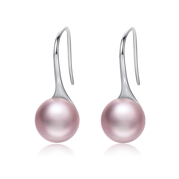 925 Sterling Silver Oxidized Pearl Earrings for Women