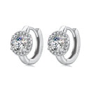 925 Sterling Silver White Gold Plated CZ Earrings for Women-2