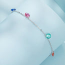 925 Sterling Silver White Gold Plated 16+5cm Pavé Setting CZ Bracelet-2