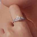 925 Sterling Silver Moissanite 0.65 Carat Ring Size 6 for Women-6