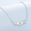 925 Sterling Silver Plated 40+5cm White Gold Necklace for Women-3