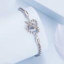 925 Sterling Silver 3.0mm Plated Platinum Bracelet Size 17.0 for Women-3