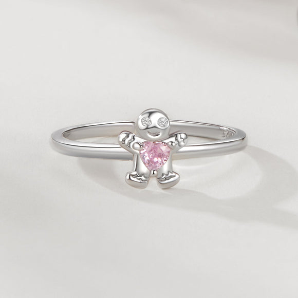 925 Sterling Silver White Gold Plated Pavé Setting CZ Ring