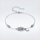 925 Sterling Silver Bracelet 21cm Long with 1.0*1.7cm Charms for Women-4