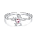 925 Sterling Silver White Gold Plated Pavé Setting CZ Ring-1